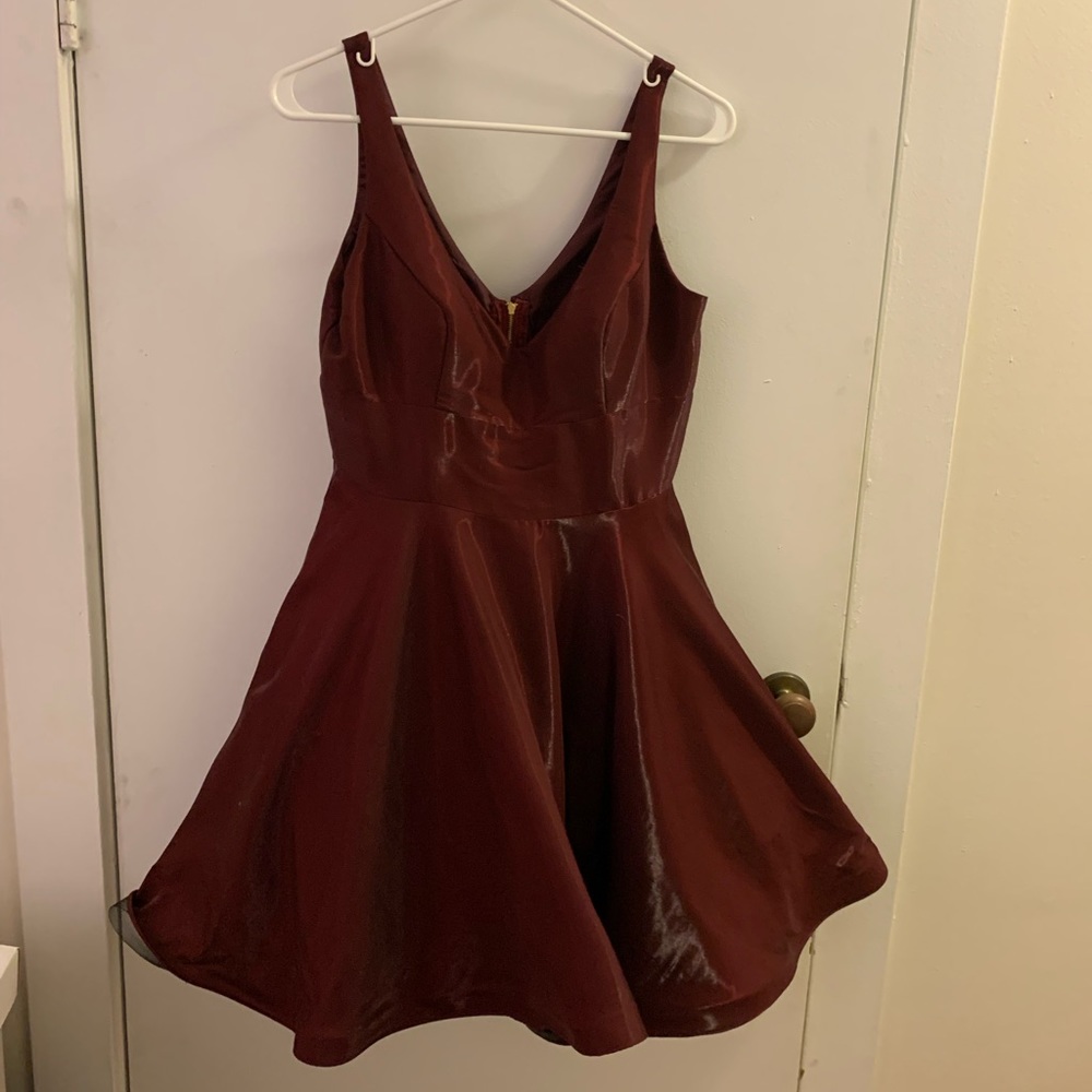 Red BHLDN Mini Dress